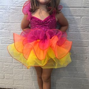 Weissman children’s dance dress multi colored